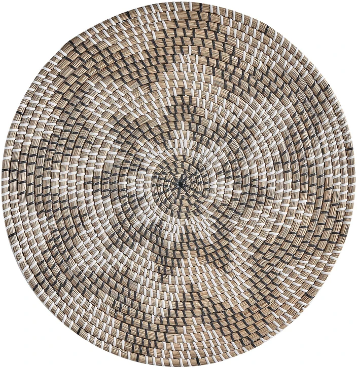 Beliani Sienų dekoracijų rinkinys LAOCAI iš jūržolių 45/40/30/20 cm juodas