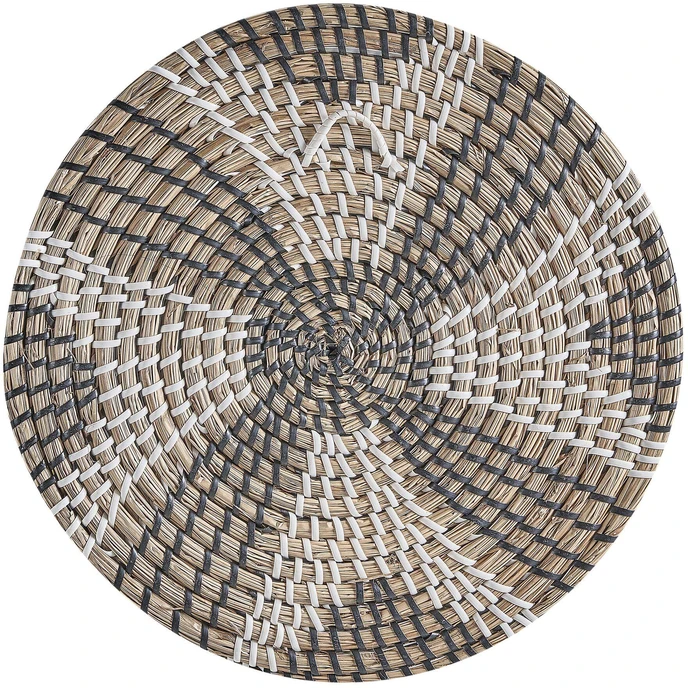 Beliani Sienų dekoracijų rinkinys LAOCAI iš jūržolių 45/40/30/20 cm juodas