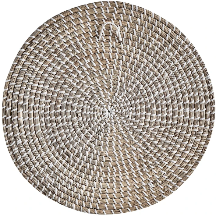 Beliani Sienų dekoracijų rinkinys LAOCAI iš jūržolių 45/40/30/20 cm juodas