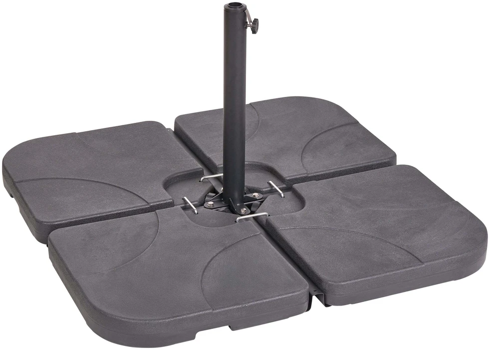 Beliani Skėčio pagrindas CARIA juodas kvadratinis 9kg