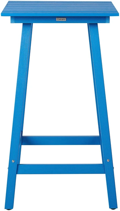 Beliani Sodo baro stalas ADIRONDACK 60 cm 59 cm sintetinė medžiaga mėlynas