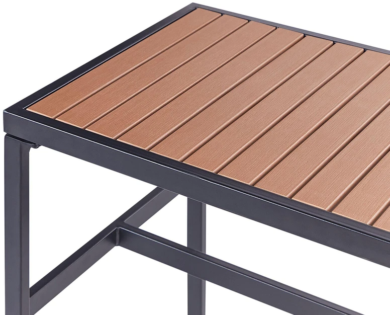 Beliani Sodo baro stalas AVETRANA 150 cm 50 cm Juodas