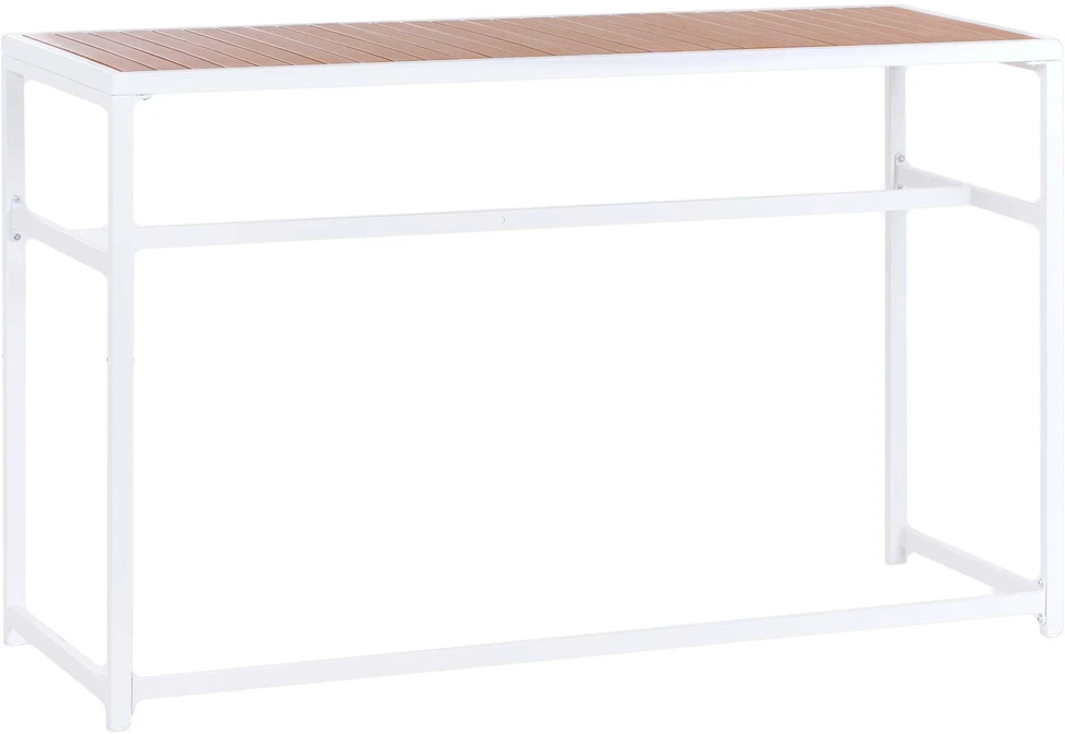 Beliani Sodo baro stalas AVETRANA 150 cm 50 cm rusvas / baltas