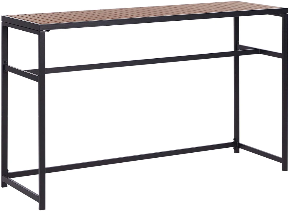 Beliani Sodo baro stalas AVETRANA 150 cm 50 cm Juodas