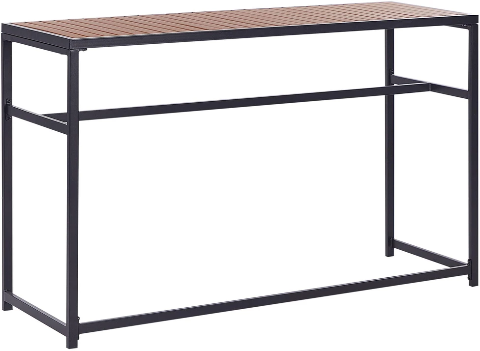 Beliani Sodo baro stalas AVETRANA 150 cm 50 cm Juodas