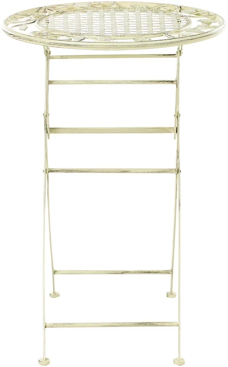 Beliani Sodo baro stalas BIVIO 60 cm 60 cm metalinis šviesiai žalias