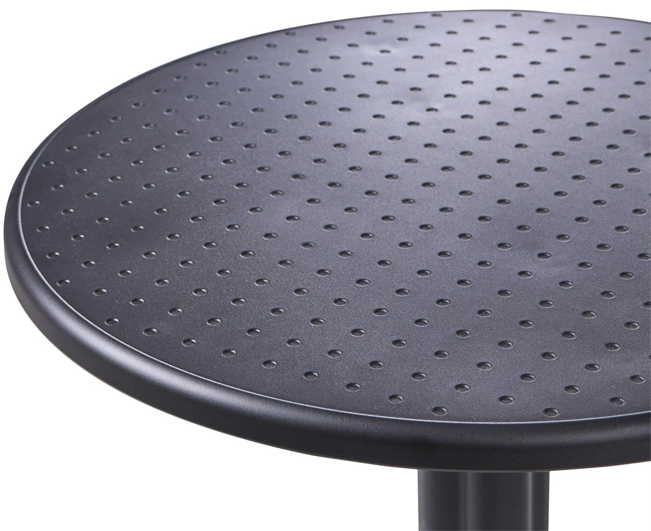 Beliani Sodo baro stalas LEGRENA 60 cm 60 cm juodas
