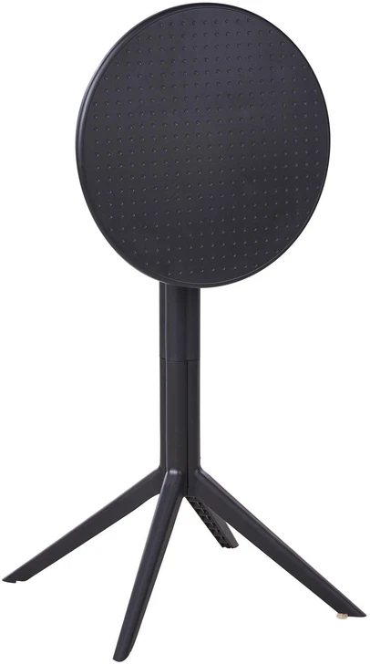 Beliani Sodo baro stalas LEGRENA 60 cm 60 cm juodas