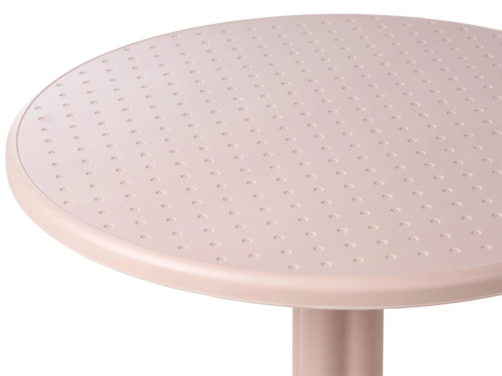 Beliani Sodo baro stalas LEGRENA 60 cm 60 cm smėlio spalvos