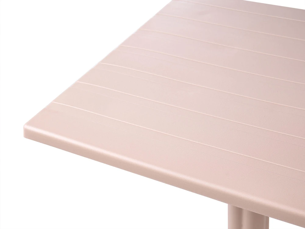 Beliani Sodo baro stalas LEMNOS 60 cm 60 cm smėlio spalvos