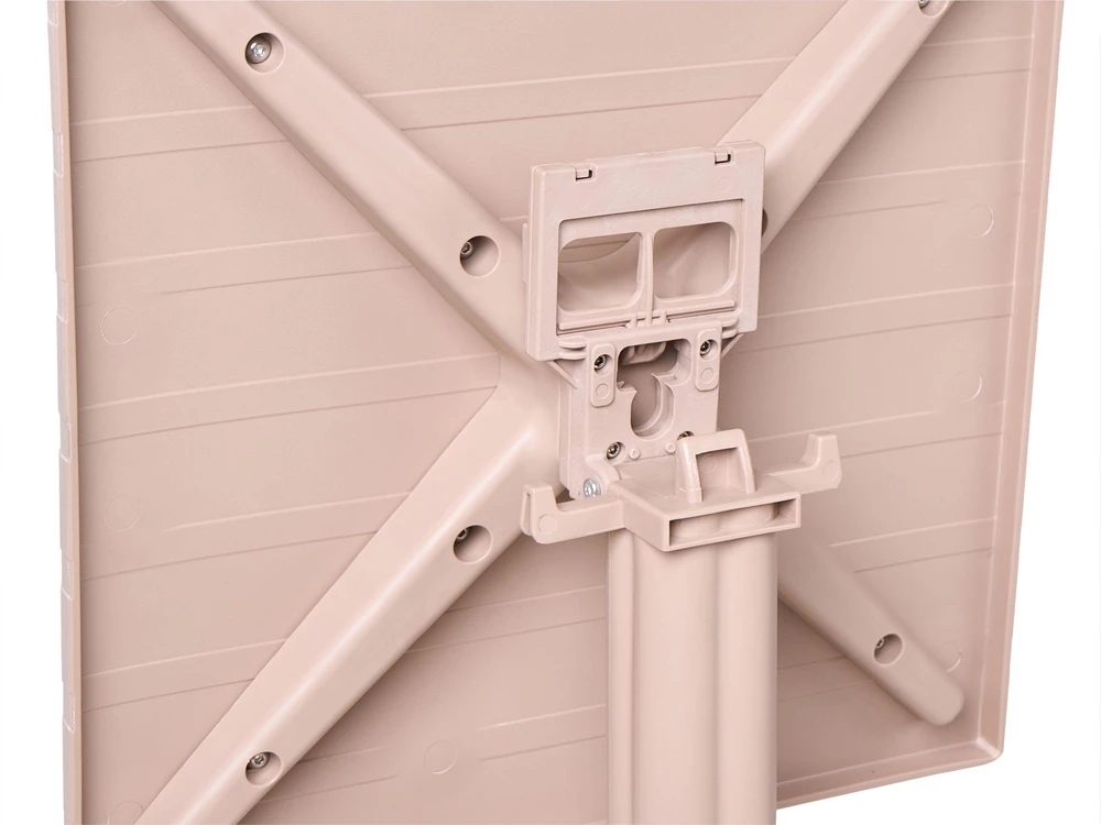 Beliani Sodo baro stalas LEMNOS 60 cm 60 cm smėlio spalvos