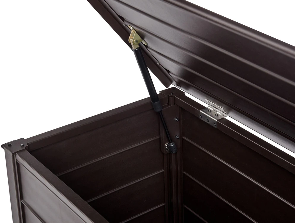 Beliani Sodo dėžė CAMPALTO 123 cm 60 cm tamsiai ruda