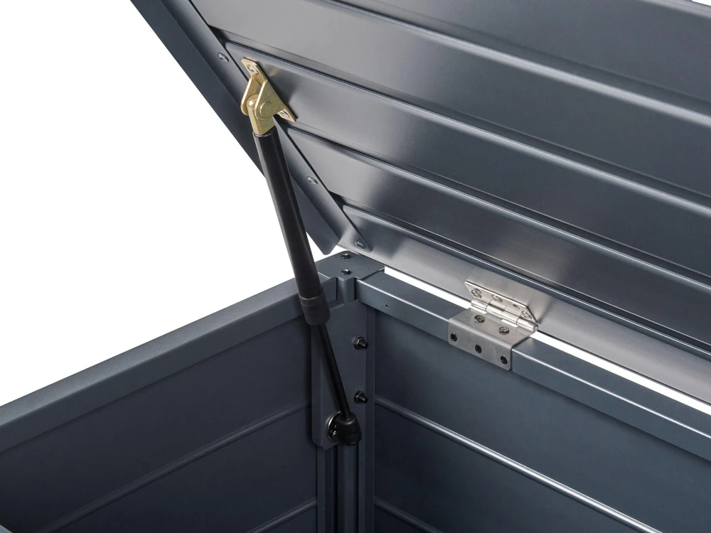 Beliani Sodo dėžė CAMPALTO 123 cm 60 cm tamsiai pilka