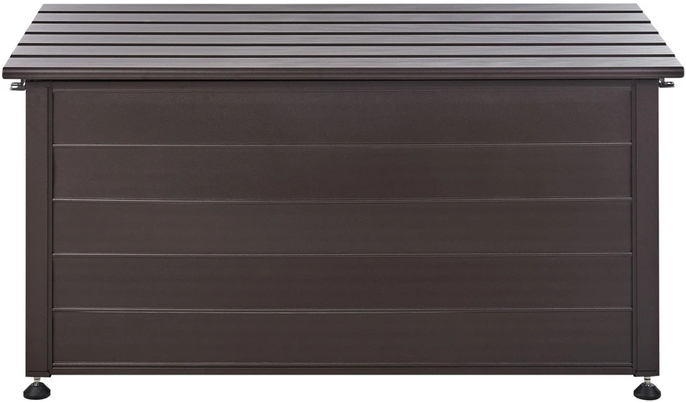 Beliani Sodo dėžė CAMPALTO 123 cm 60 cm tamsiai ruda