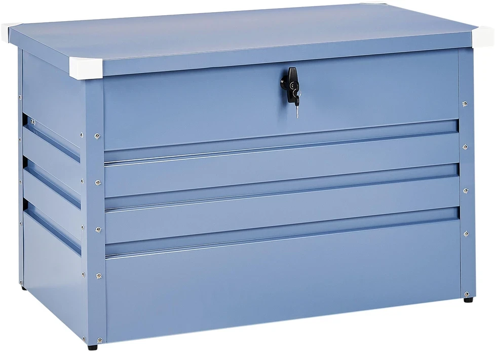 Beliani Sodo dėžė CEBROSA 100 cm 62 cm Mėlyna