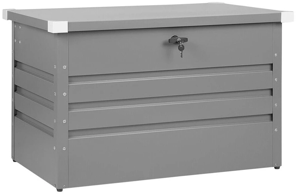 Beliani Sodo dėžė CEBROSA 100 cm 62 cm pilka