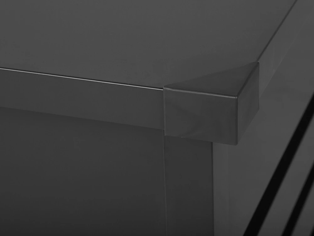 Beliani Sodo dėžė CEBROSA 132 cm 62 cm pilka