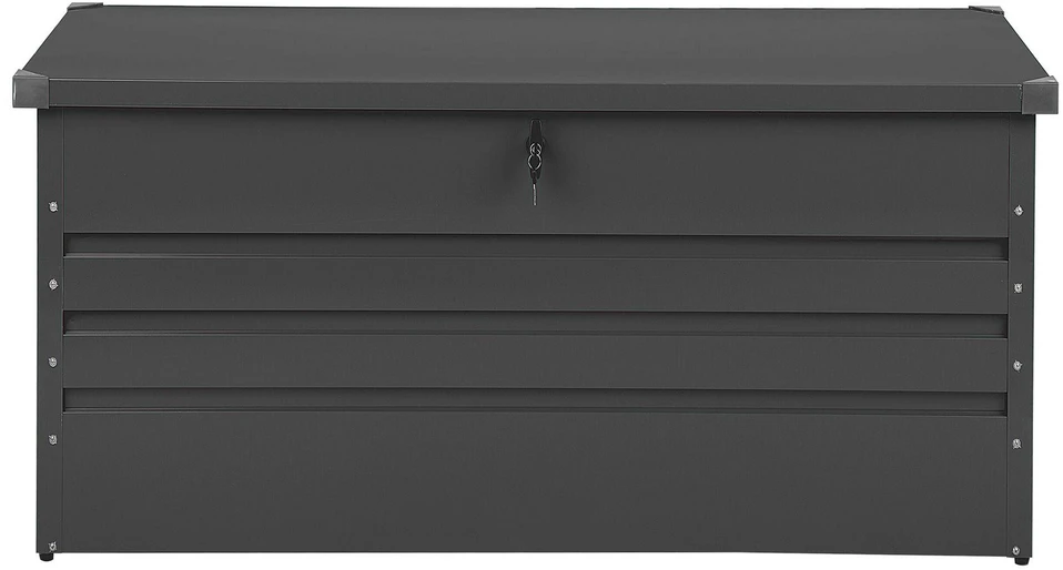 Beliani Sodo dėžė CEBROSA 132 cm 62 cm pilka