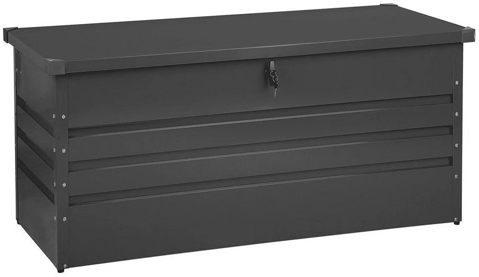 Beliani Sodo dėžė CEBROSA 132 cm 62 cm pilka