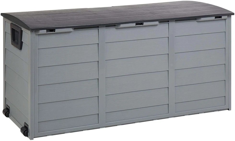 Beliani Sodo dėžė LOCARNO 112 cm 50 cm pilka