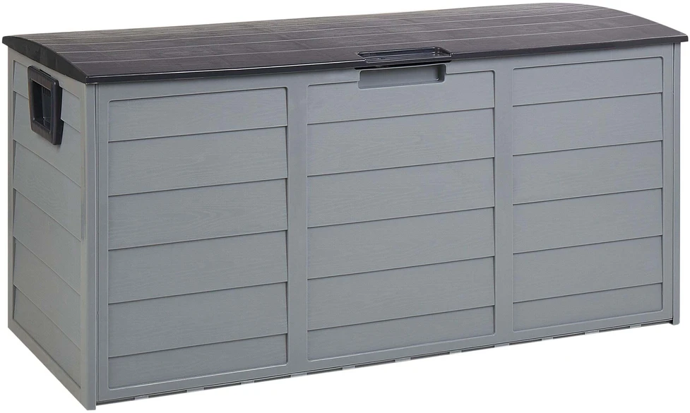 Beliani Sodo dėžė LOCARNO 112 cm 50 cm pilka