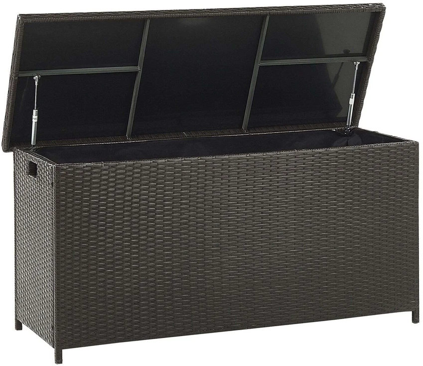 Beliani Sodo dėžė MODENA 126 cm 46 cm Ruda