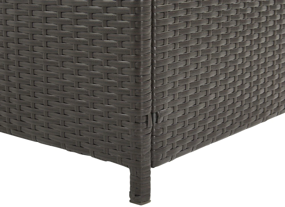 Beliani Sodo dėžė MODENA 126 cm 46 cm Ruda