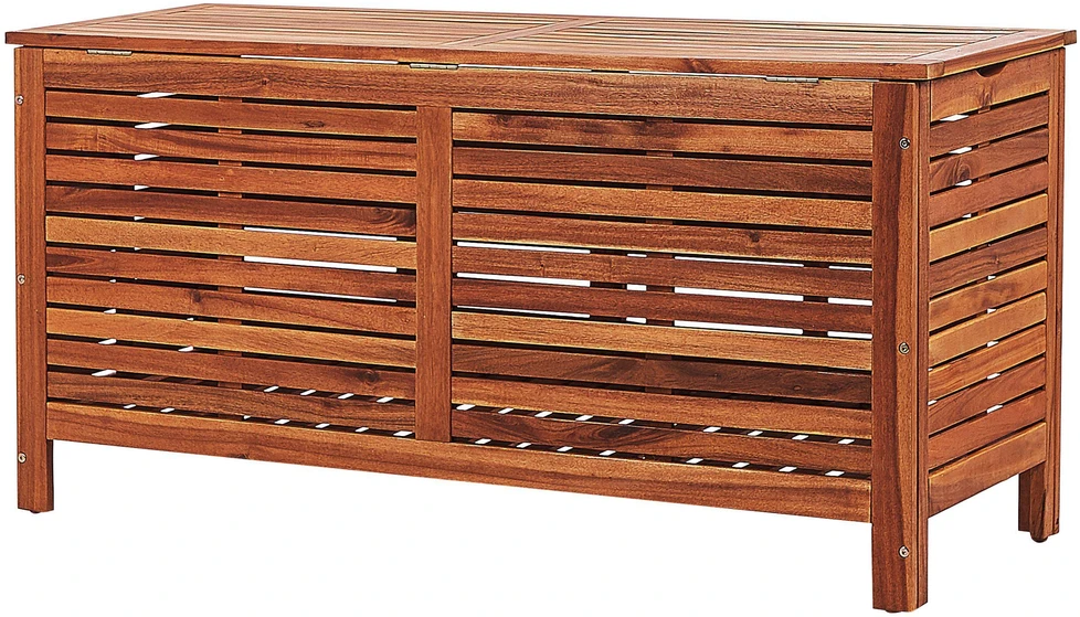 Beliani Sodo dėžė RIVIERA 130 cm 48 cm, ruda