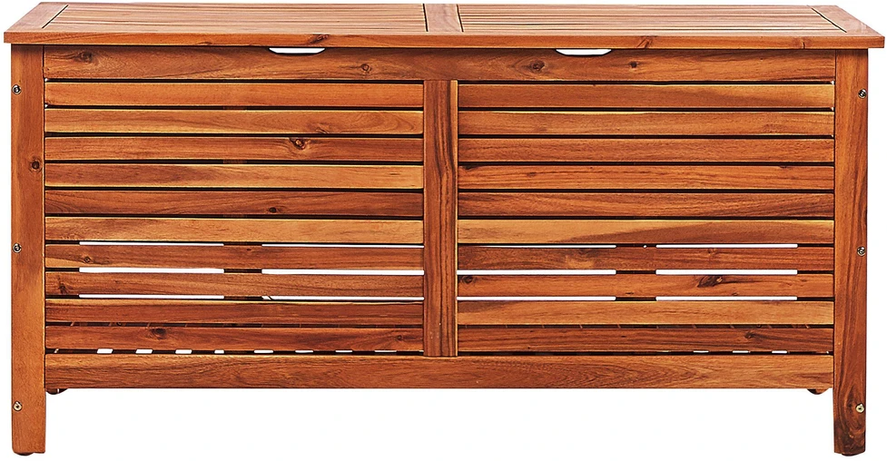 Beliani Sodo dėžė RIVIERA 130 cm 48 cm, ruda