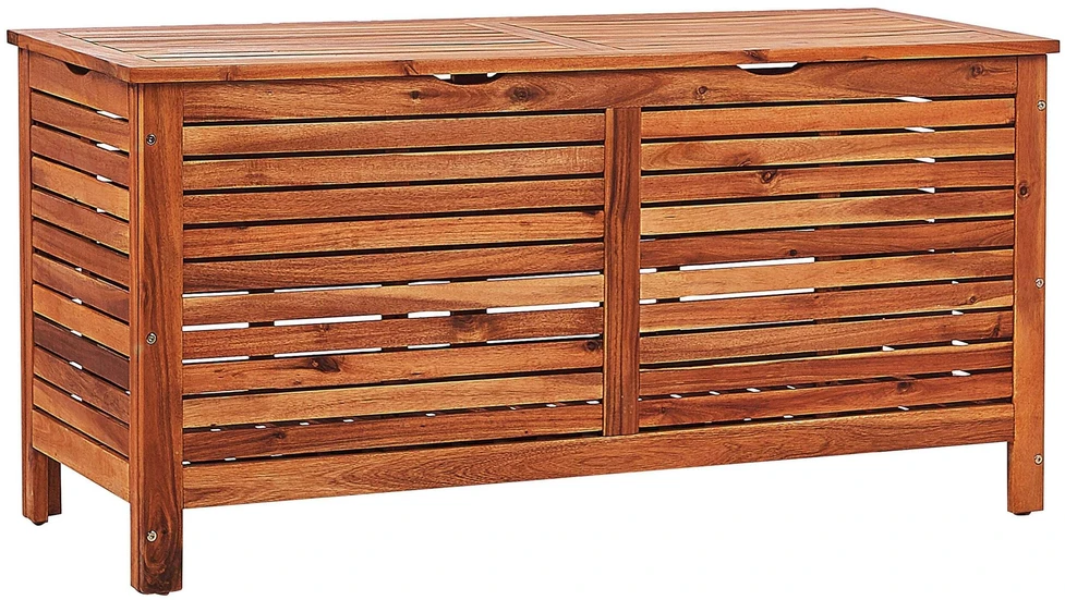 Beliani Sodo dėžė RIVIERA 130 cm 48 cm, ruda
