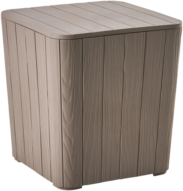Beliani Sodo dėžė SARANDI 40 cm 40 cm smėlio spalvos
