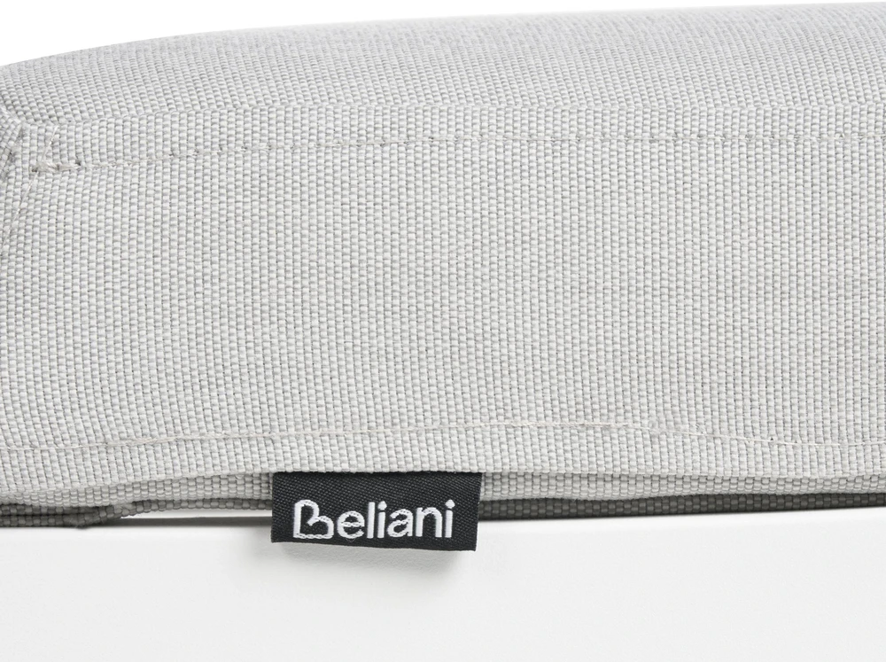Beliani Sodo gultas su pagalve AMELIA atlenkiamas metalinis šviesiai pilkas