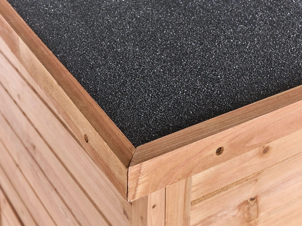 Beliani Sodo įrankių namelis ARSEGO, 96 × 67 cm, eglės mediena, šviesiai rudas