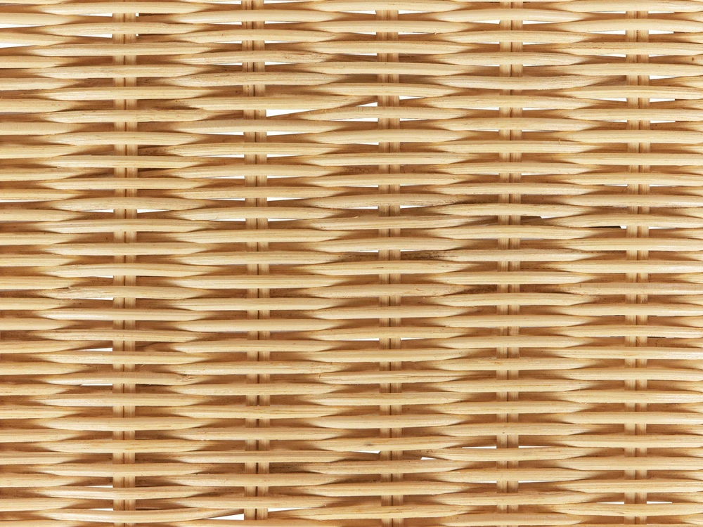 Beliani Sodo kavos staliukas LIVADEIA 60 cm 96 cm natūralaus rotango