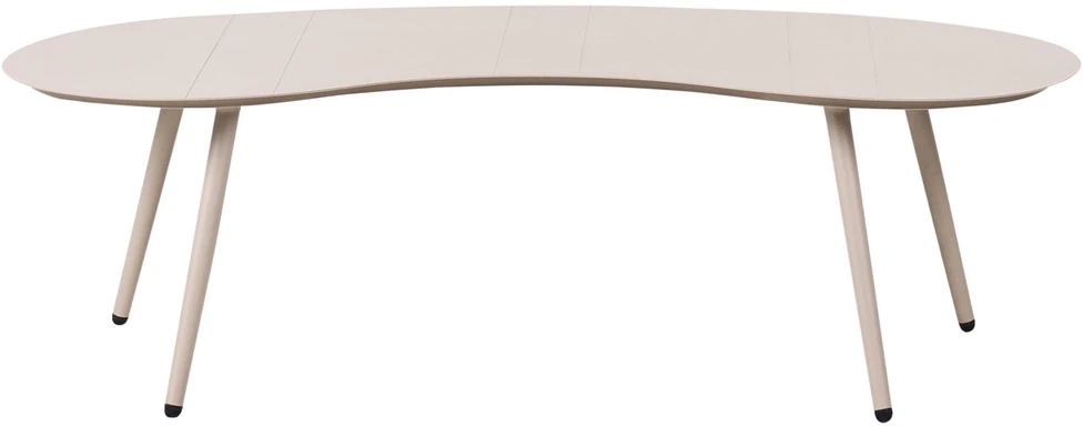 Beliani Sodo kavos staliukas PARORI 65 cm 130 cm metalinis smėlio spalvos