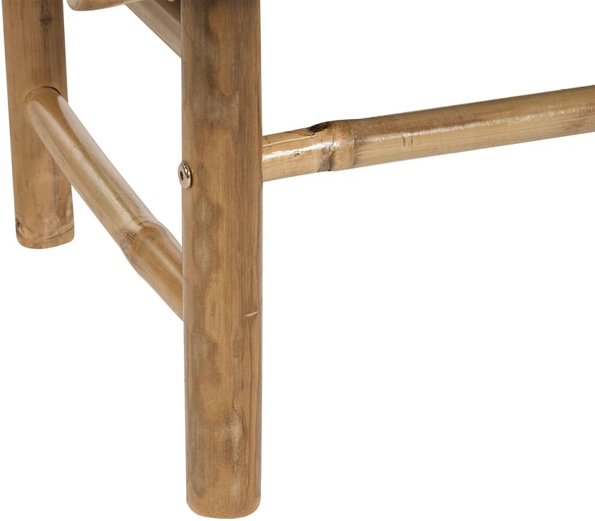 Beliani Sodo kavos staliukas TODI 45 cm 80 cm bambukinis rudas