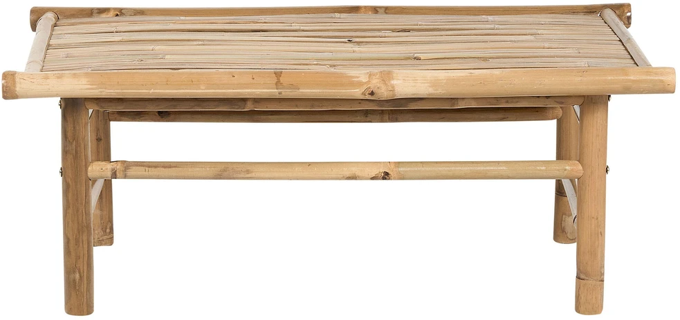 Beliani Sodo kavos staliukas TODI 45 cm 80 cm bambukinis rudas