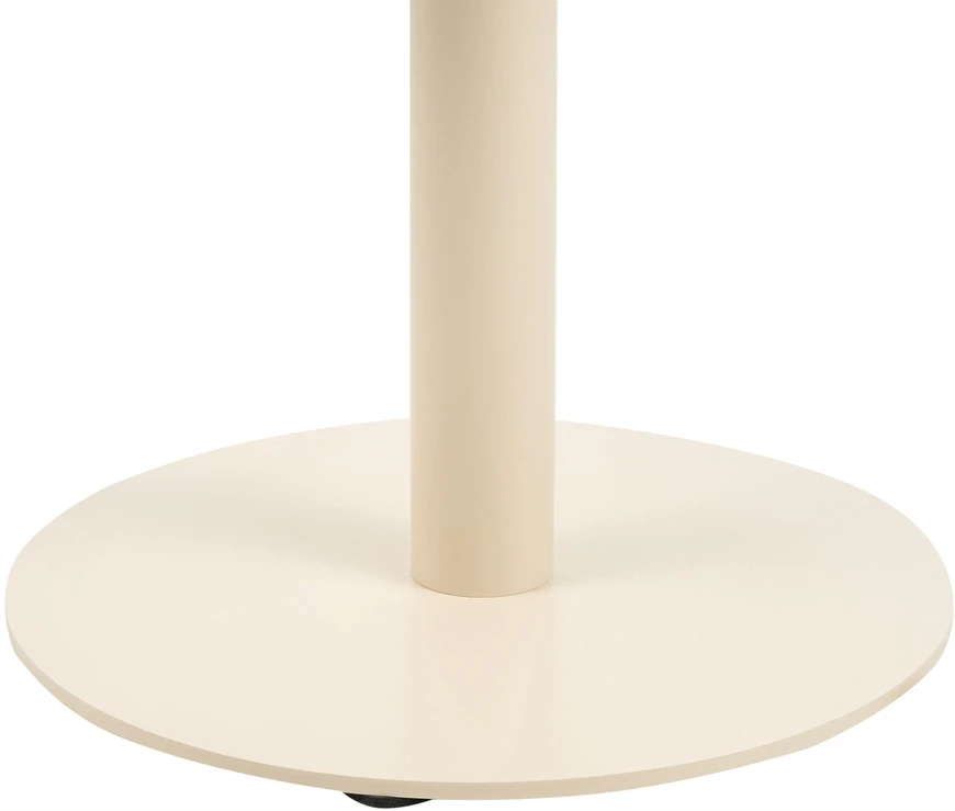 Beliani Sodo kavos staliukas VITTUONE 50 cm 50 cm metalinis smėlio spalvos