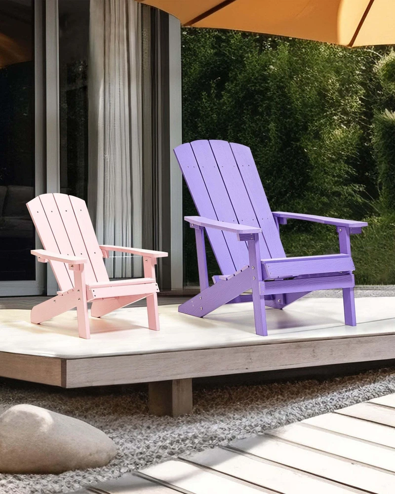 Beliani Sodo kėdė ADIRONDACK, purpurinė