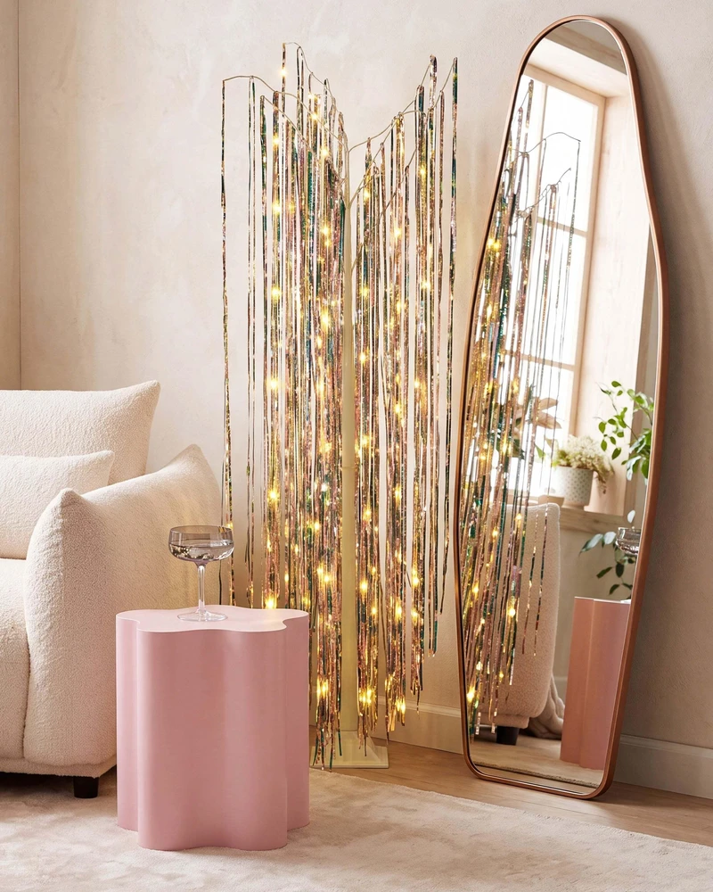 Beliani Sodo LED dekoracija BOREN medis 163 cm spalvotas