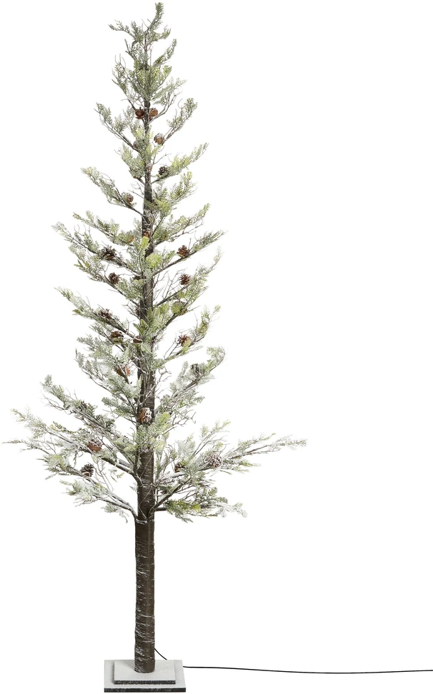 Beliani Sodo LED dekoracija GRENIVIK Eglutė 245 cm Balta