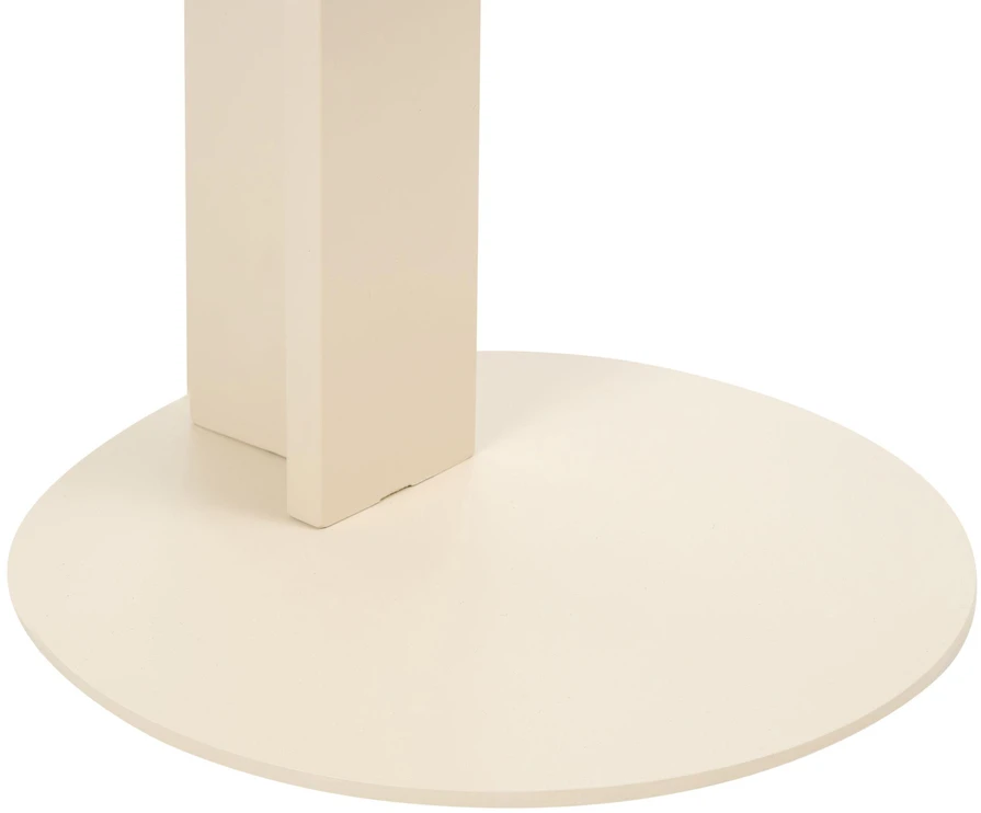 Beliani Sodo pagalbinis staliukas VANZAGO 40 cm, metalinis, smėlio spalvos