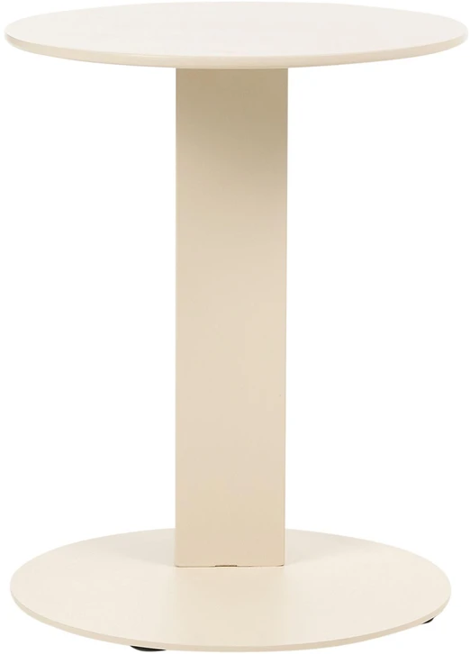 Beliani Sodo pagalbinis staliukas VANZAGO 40 cm, metalinis, smėlio spalvos