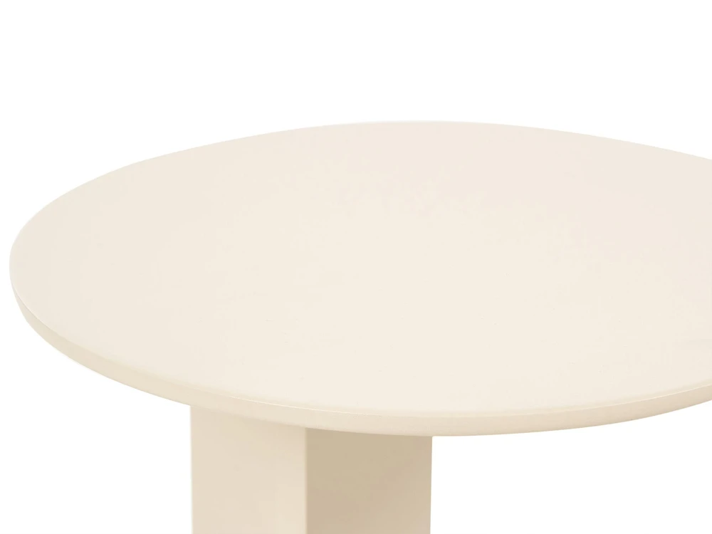 Beliani Sodo pagalbinis staliukas VANZAGO 40 cm, metalinis, smėlio spalvos