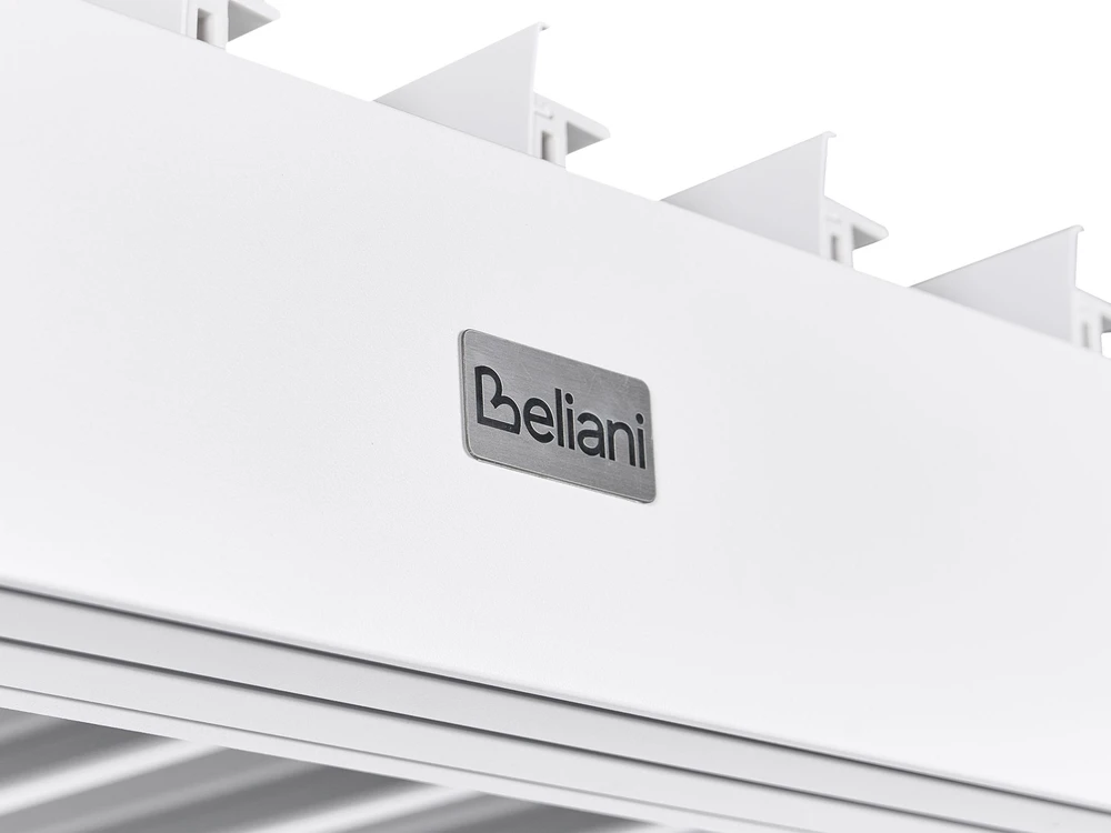 Beliani Sodo pavėsinė FORNOLI metalinė 296 cm x 296 cm balta