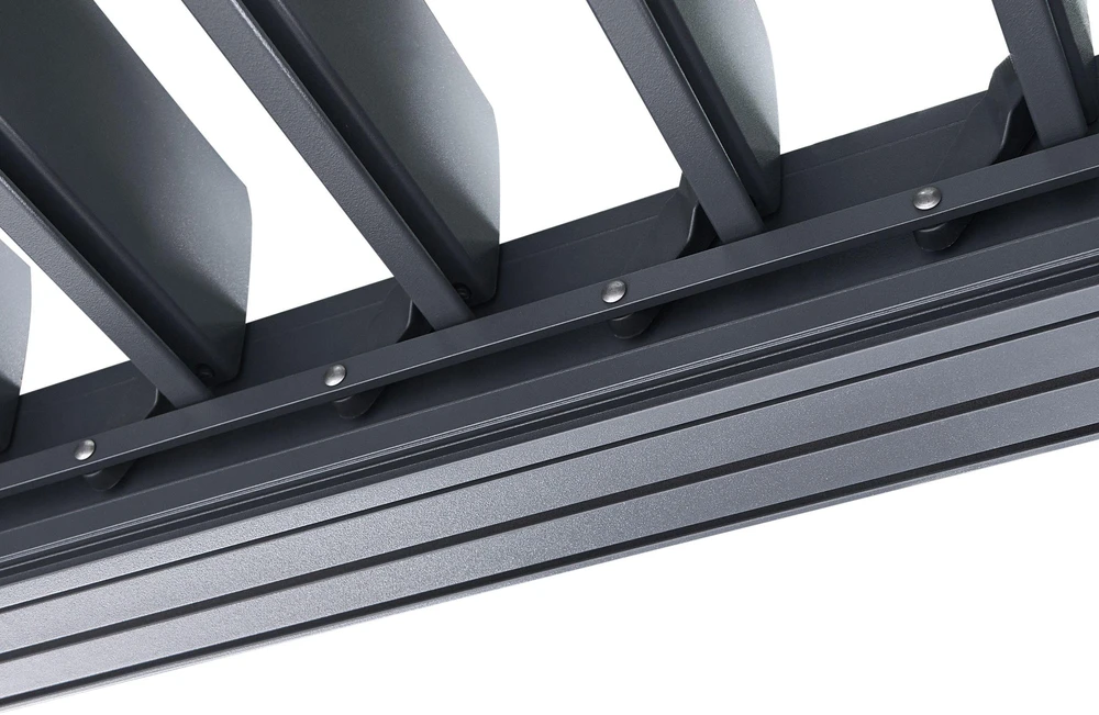 Beliani Sodo pavėsinė FORNOLI metalinė 296 cm 296 cm juoda