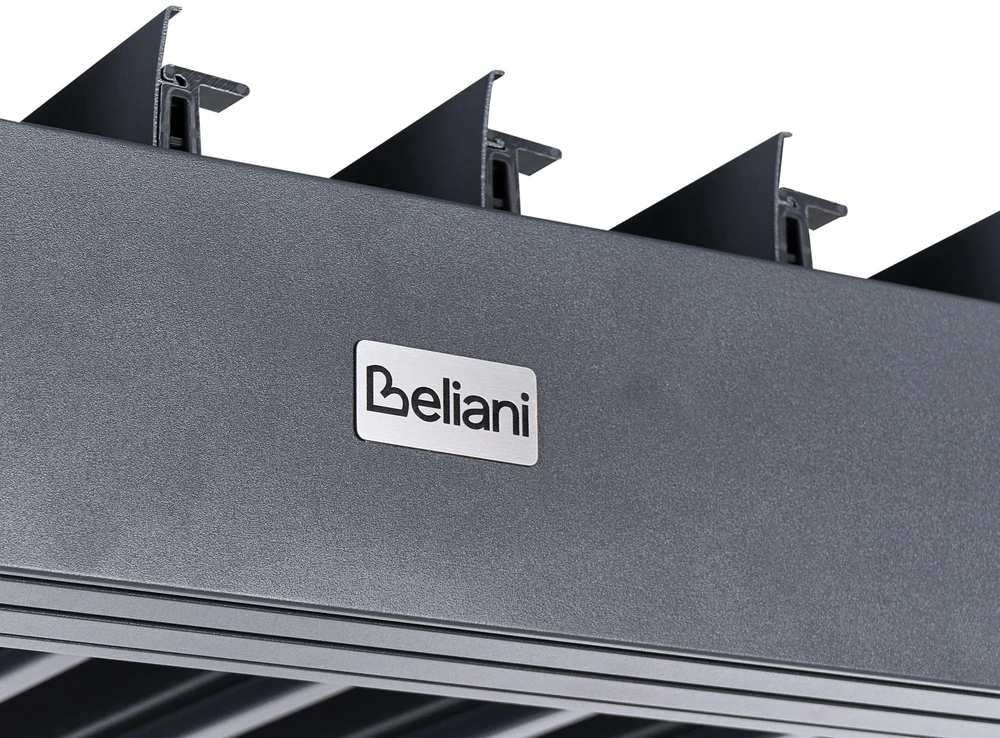 Beliani Sodo pavėsinė FORNOLI metalinė 296 cm 296 cm juoda