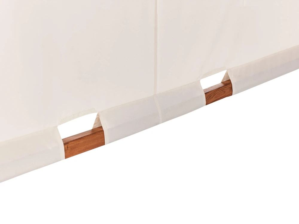 Beliani Sodo pavėsinė SCOPELLO iš kėnio medienos 303 cm 300 cm ruda / smėlio spalvos