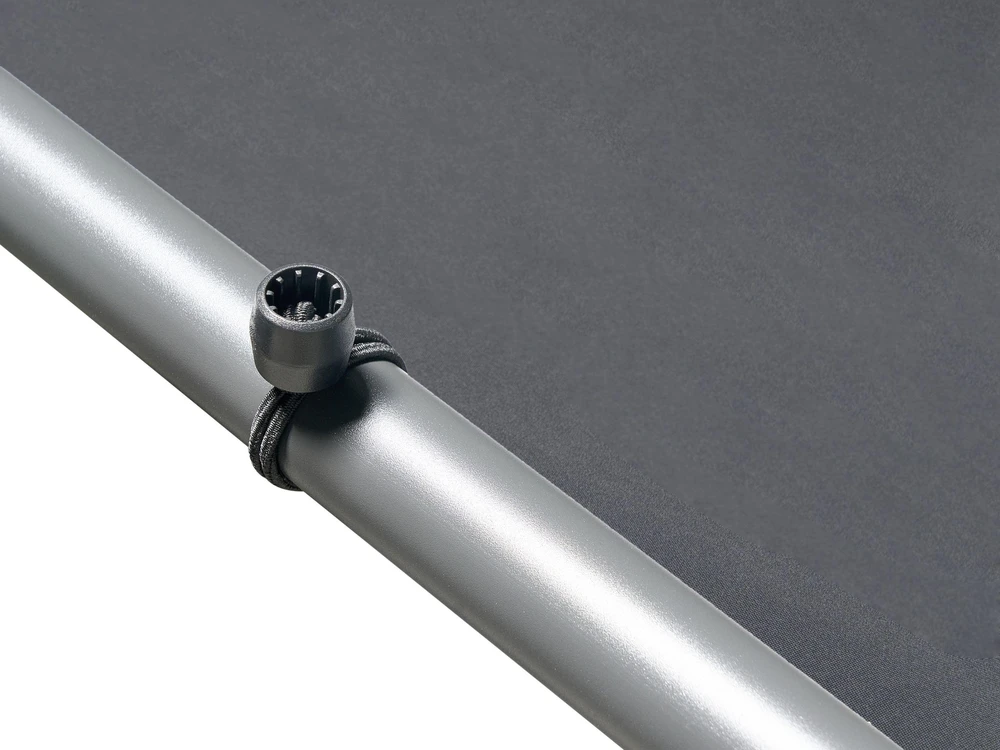 Beliani Sodo pavėsinė VIMINO Metal 282 cm 294 cm tamsiai pilka