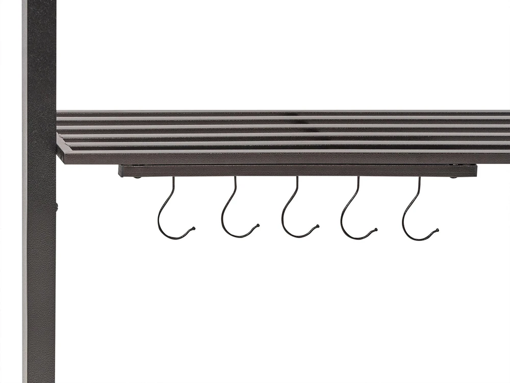 Beliani Sodo paviljonas NARO Metal 240 cm 148 cm tamsiai žalias